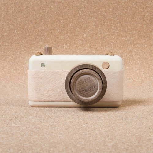 Appareil Photo en bois - Rose