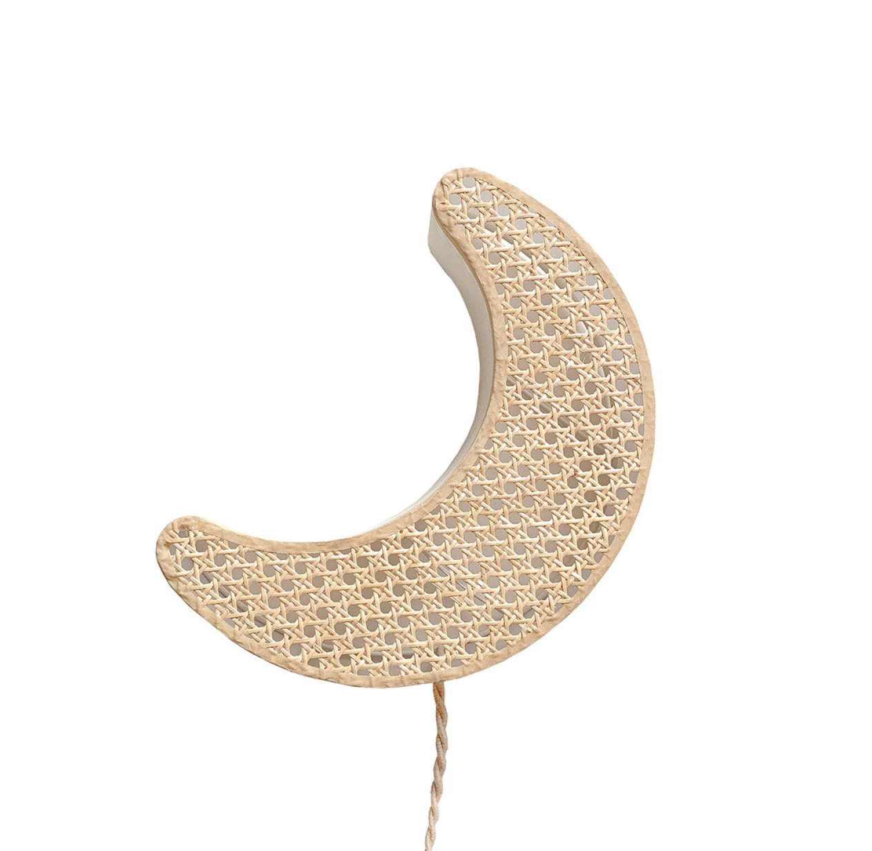Lampe Applique Lune Cannage