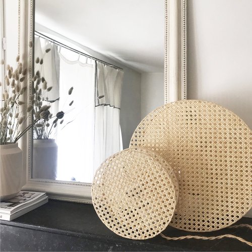 Lampe Applique Moon Cannage - Small