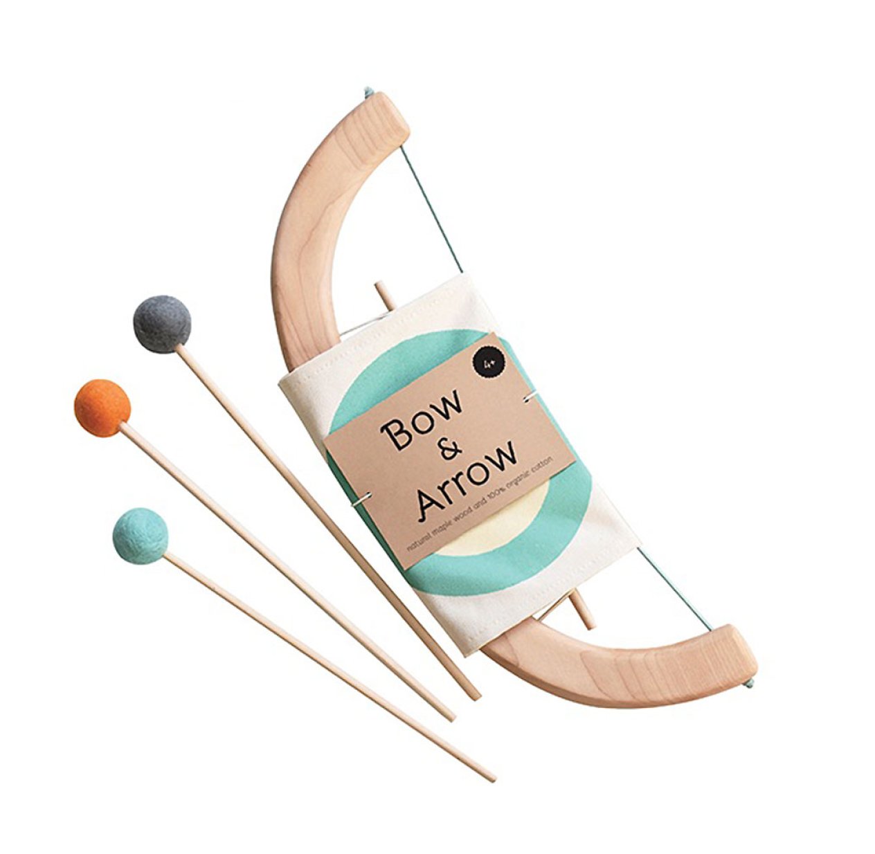 Arc en bois et flèches avec cible - Mint