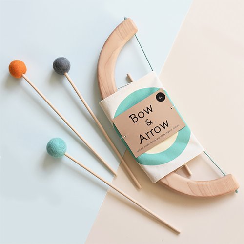 Arc en bois et flèches avec cible - Mint