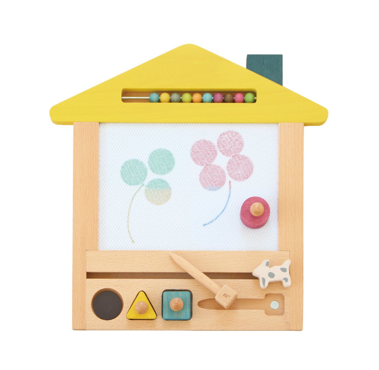 Ardoise Magique Oekaki Chien - Jaune