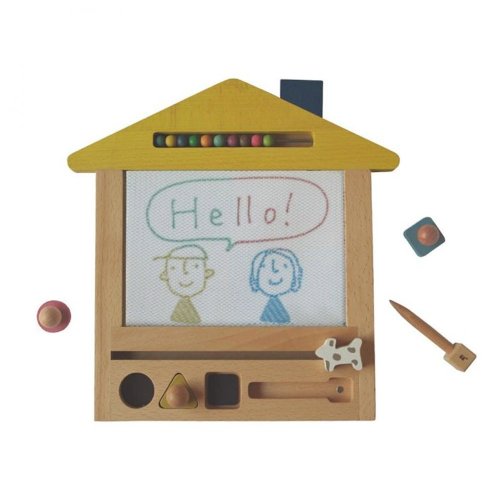 Ardoise Magique Oekaki Chien - Jaune