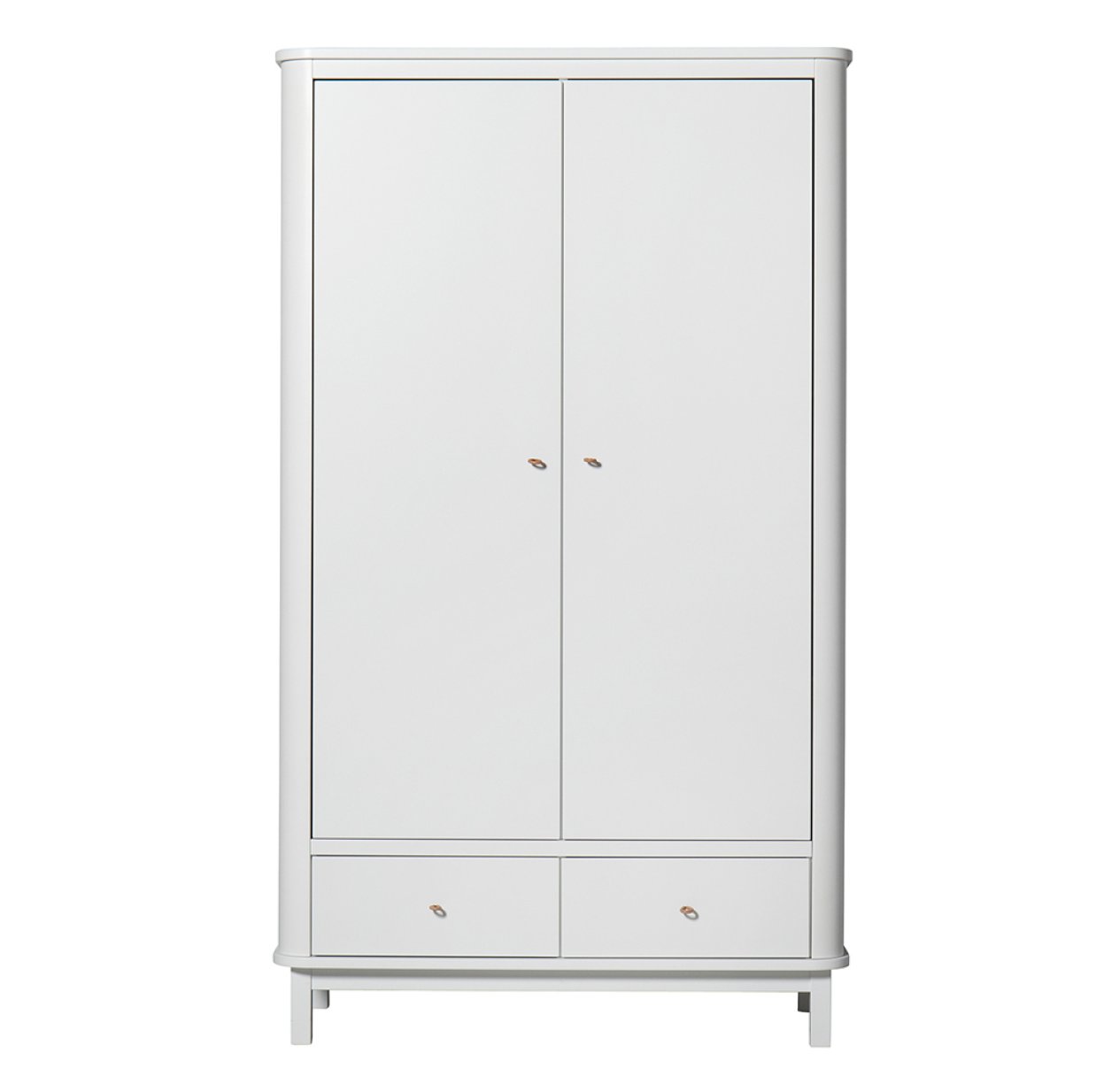 Armoire 2 portes Wood - Blanc