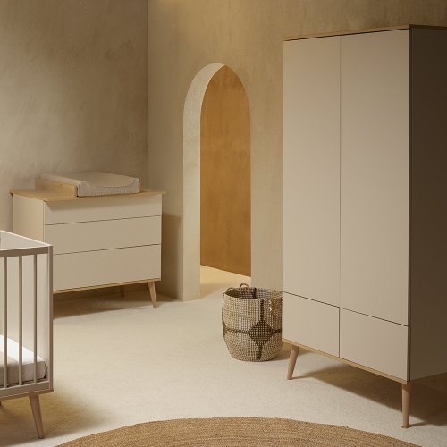 Armoire Flow - Argile / Chêne