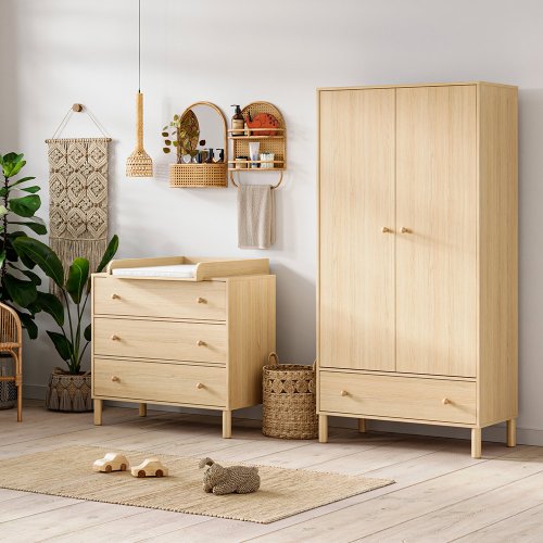 Armoire 2 portes Tela - Chêne