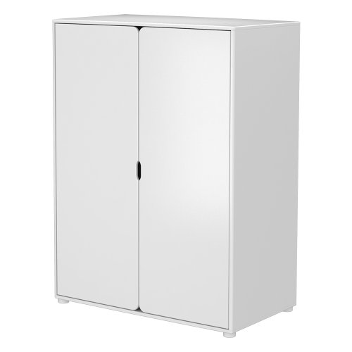 Armoire basse 2 portes - Blanc