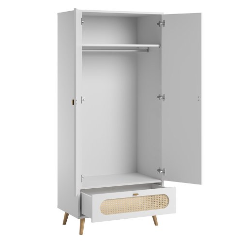 Armoire 2 portes Canne - Blanc
