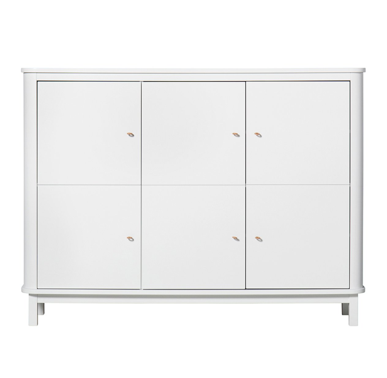 Armoire multi-rangement Wood - Blanc