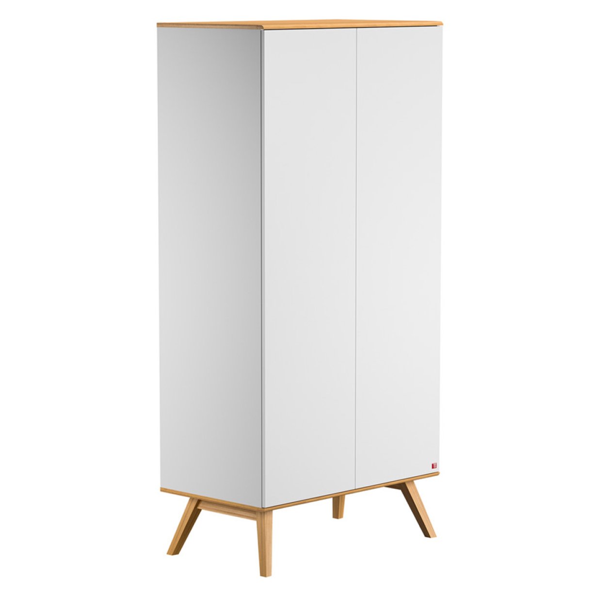 Armoire 2 portes Nature - Blanc