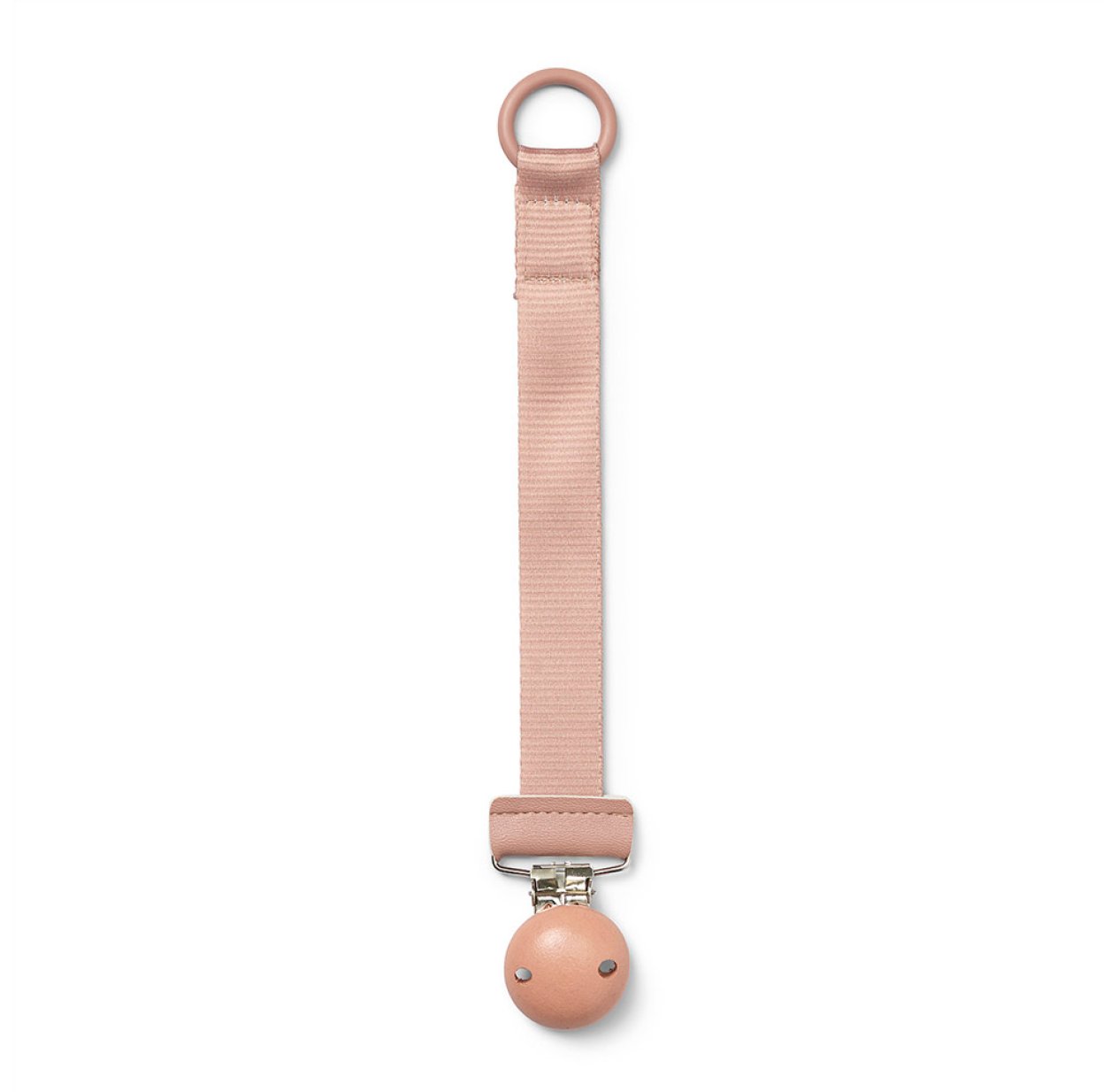 Attache-Tétine Bois - Rose poudré