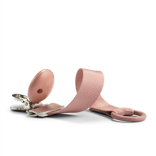 Attache-Tétine Bois - Rose poudré