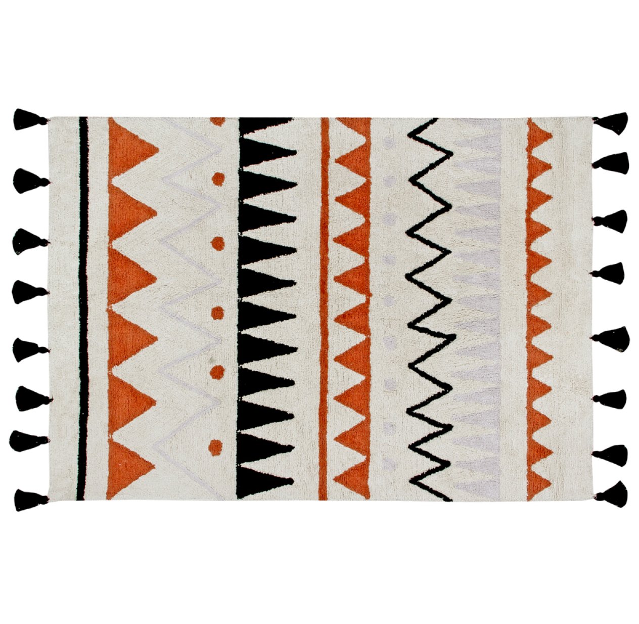 Tapis Azteca Natural - Terracotta