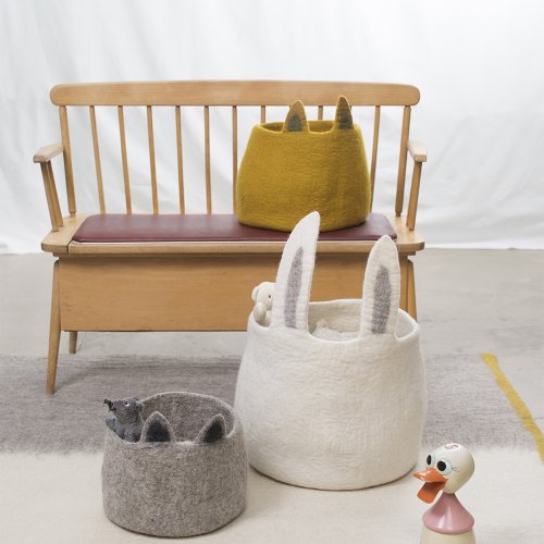Calebasse en feutre Pasu Bunny - Naturel