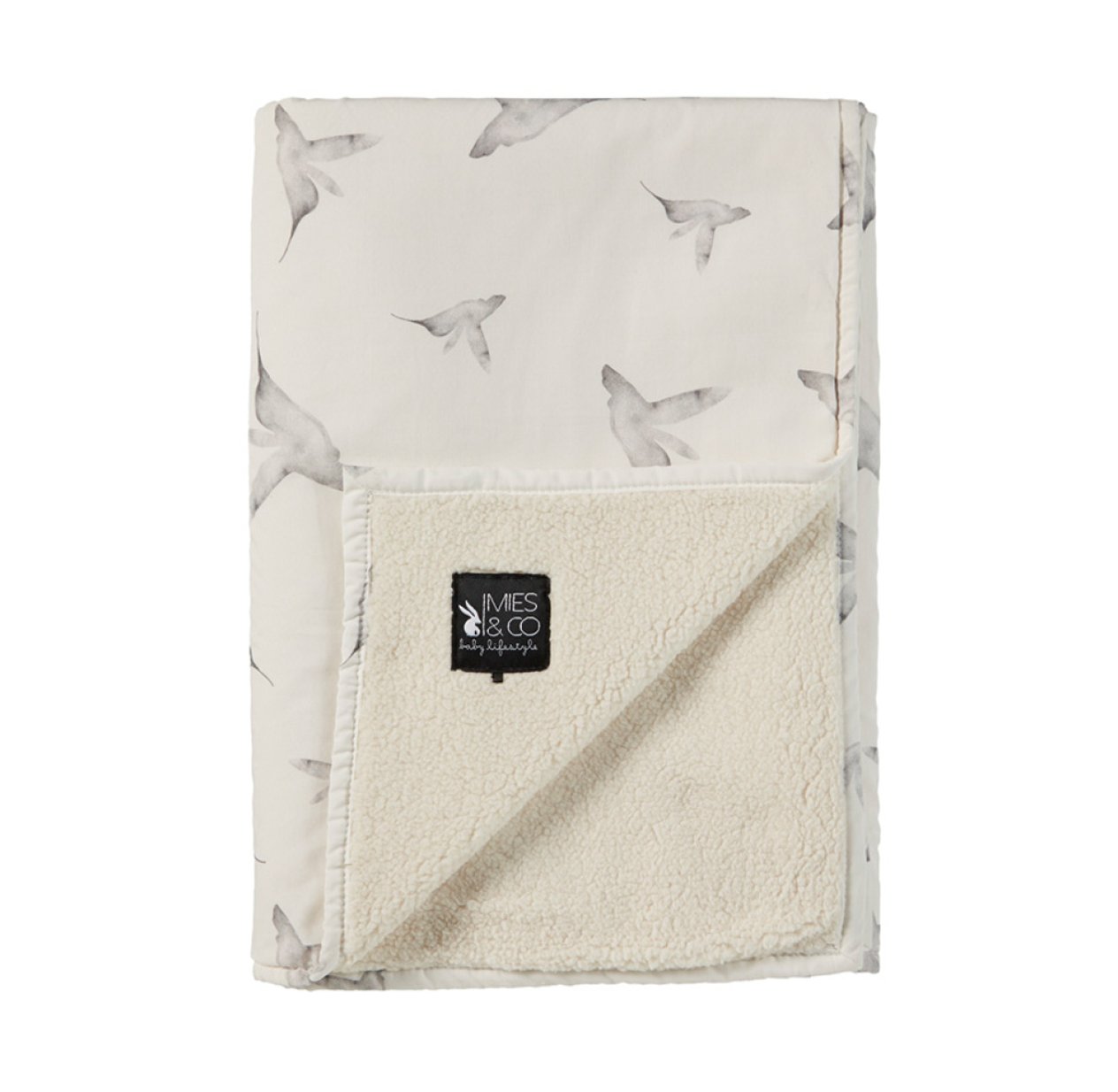 Couverture bébé Teddy Little Dreams - Blanc cassé