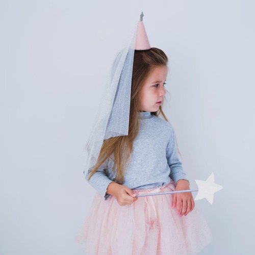 Baguette à paillettes - Rose pâle