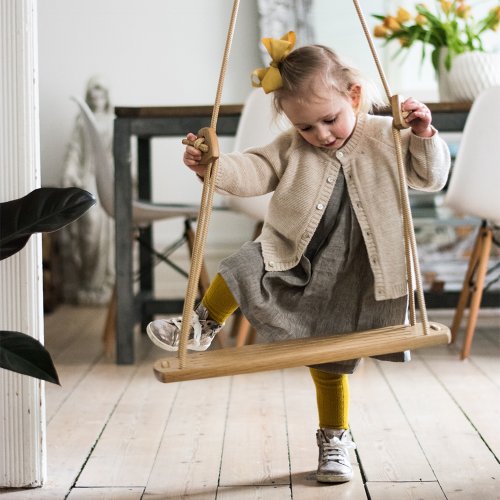 Balançoire en chêne - Beige