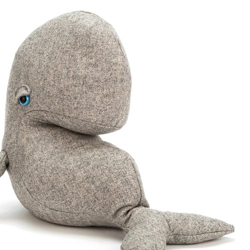 Peluche baleine Pobblewob Whale - Gris