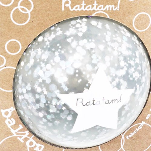 Ballon Bulles 12 cm - Argent