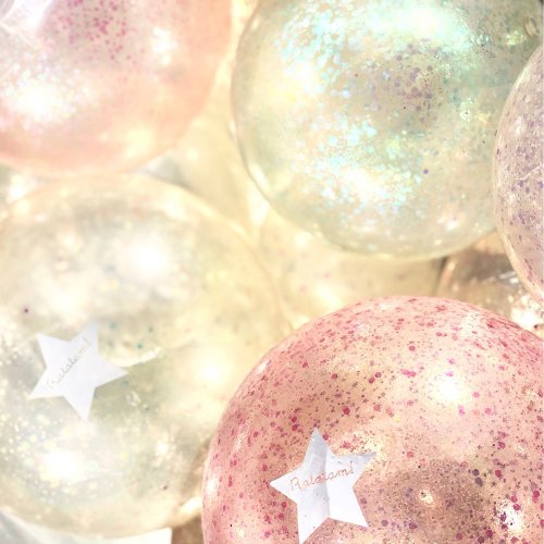 Ballon Bulles 22 cm - Nacre