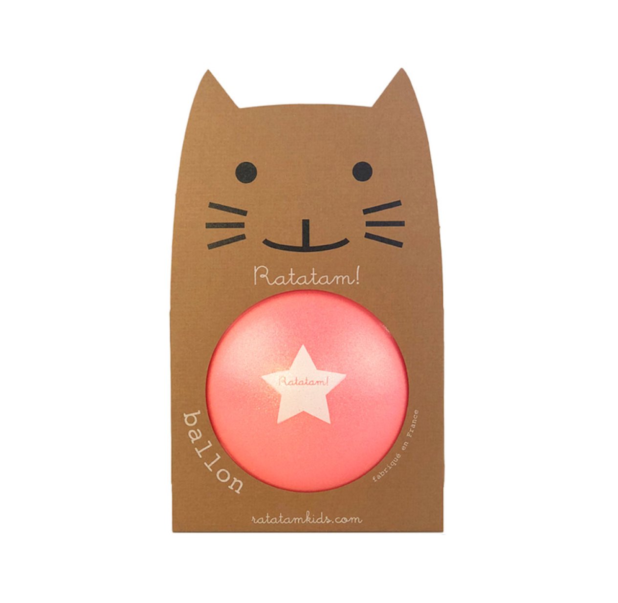 Ballon Summer pailleté 15cm - Rose corail