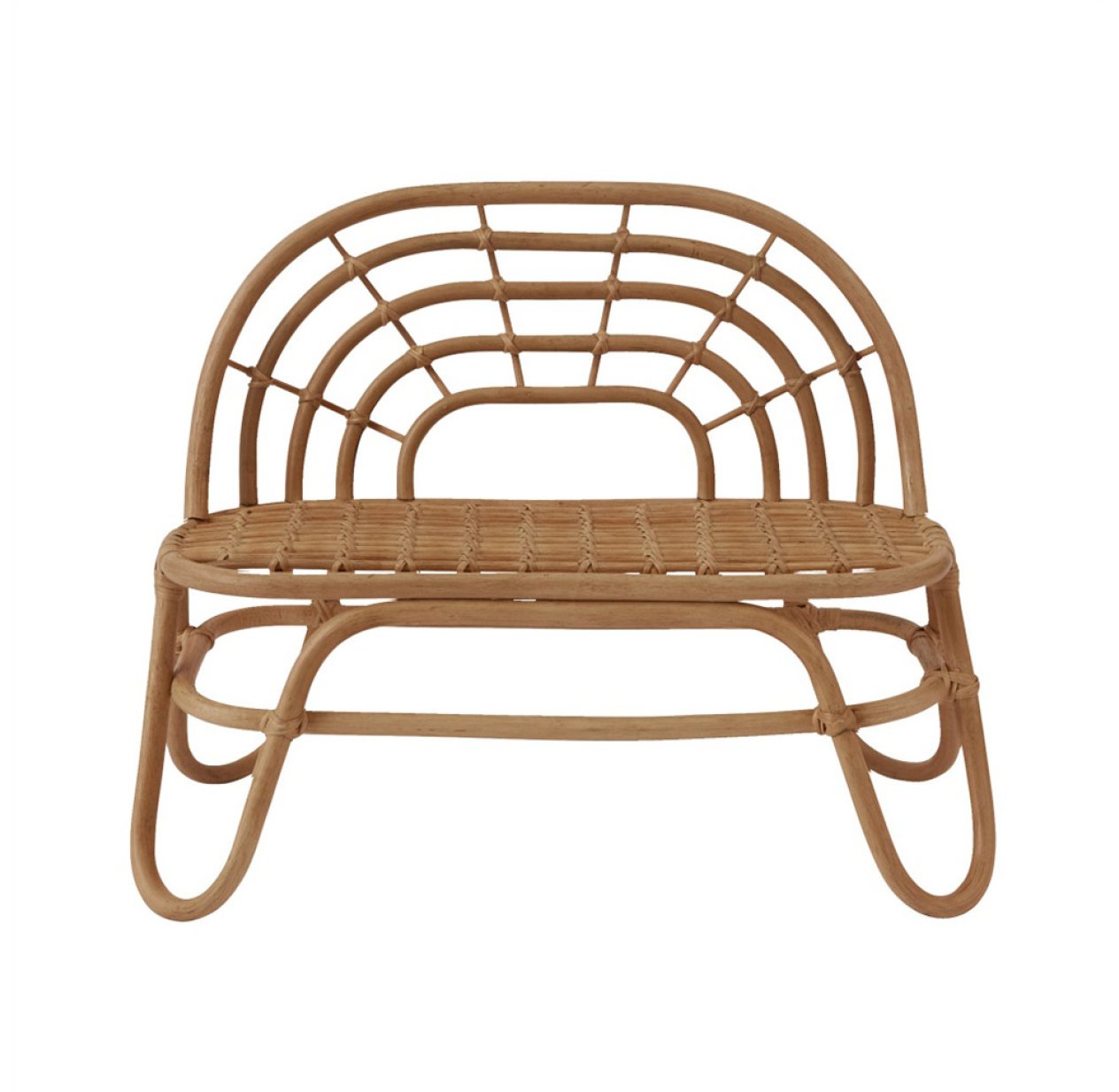 Banc enfant en rotin Rainbow