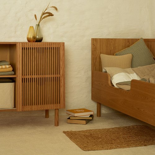 Barrière pour Lit Bébé évolutif Hai No Ki - Frêne