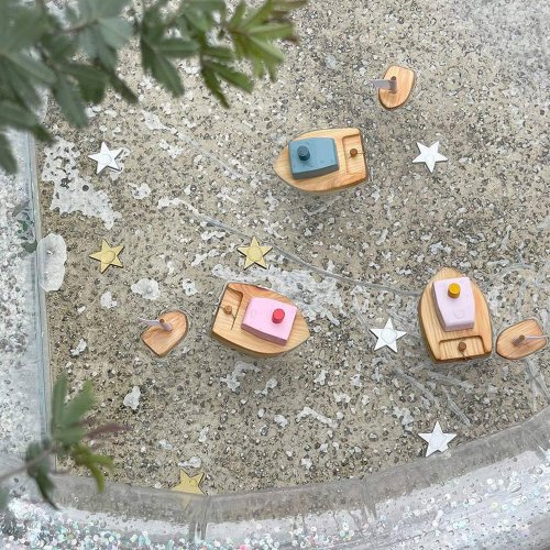 Bateau Ofune à remonter - Bleu