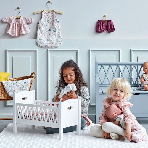 Bavoir et Couche pour Poupon Fiori