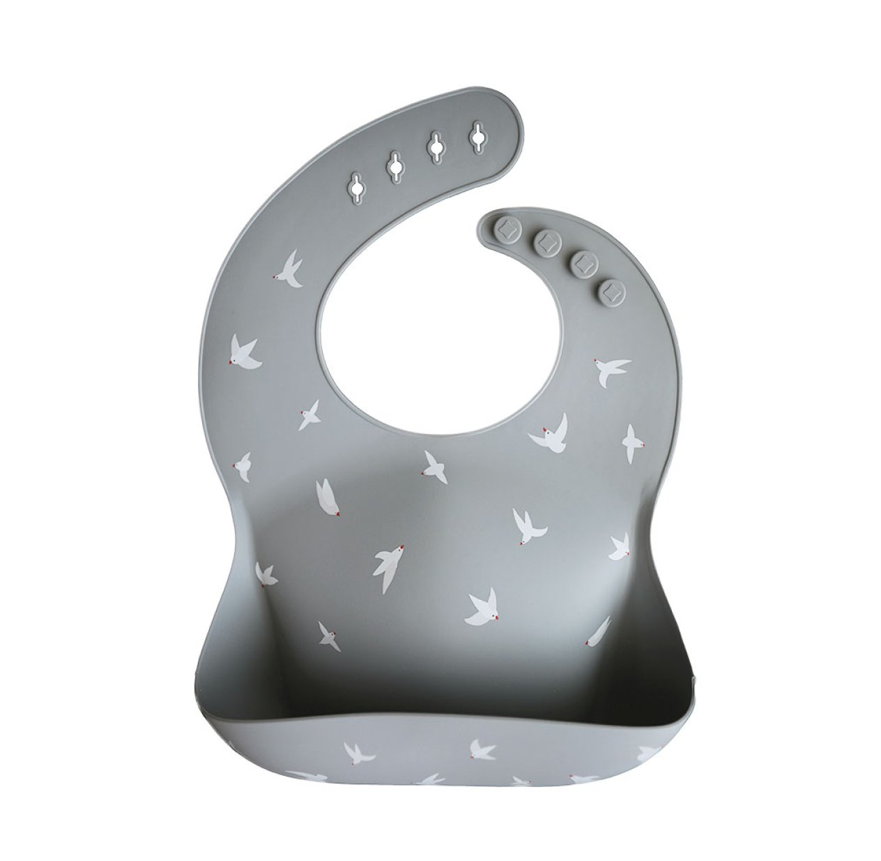 Bavoir en Silicone Mouettes
