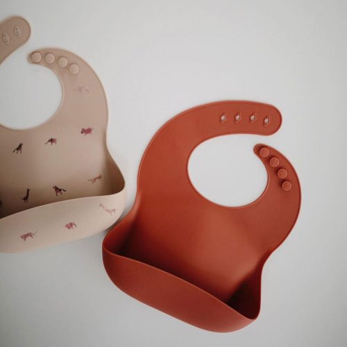 Bavoir en Silicone Safari