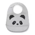 Set de 2 bavoirs Panda Tilda - Gris clair