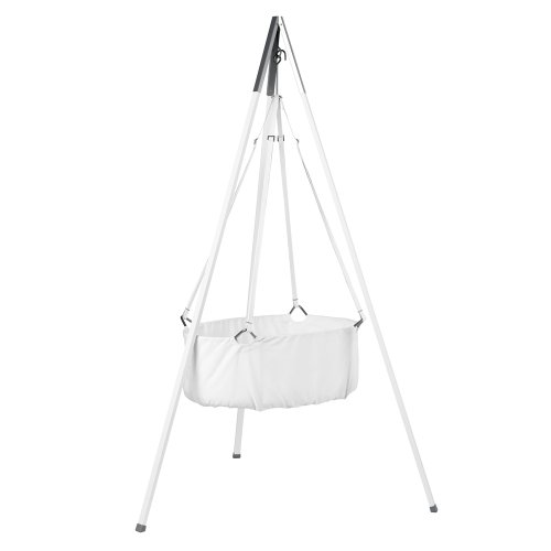 Berceau suspendu Leander avec matelas et sangles - Blanc