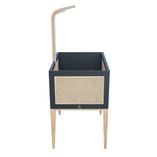 Berceau Bois et Cannage Rotin Nami - Noir