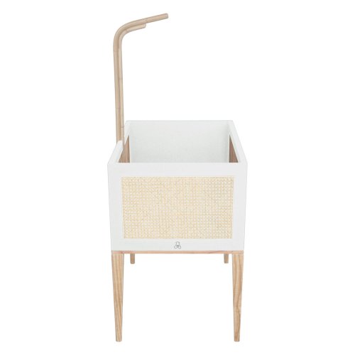 Berceau Bois et Cannage Rotin Nami - Blanc