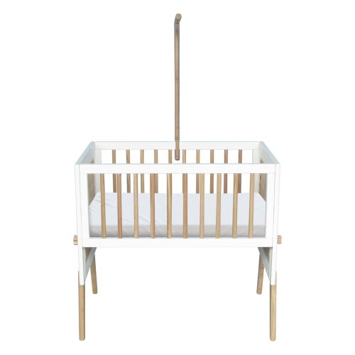 Berceau Cododo cèdre et rotin Marélia - Blanc