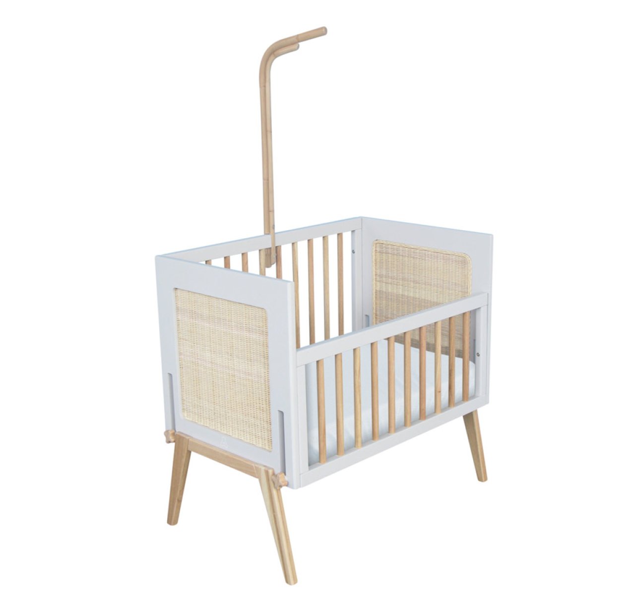 Berceau Cododo cèdre et rotin Marélia - Lune