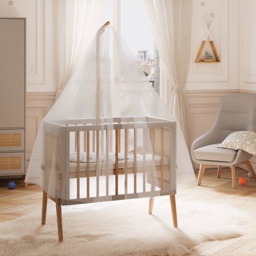 Berceau Cododo cèdre et rotin Marélia - Lune