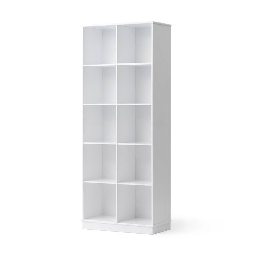 Bibliothèque Wood 2x5 verticale avec socle