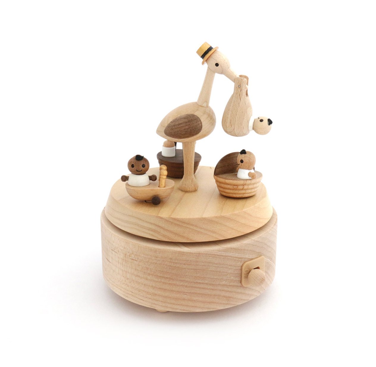 Boîte à Musique Bébé Cigogne