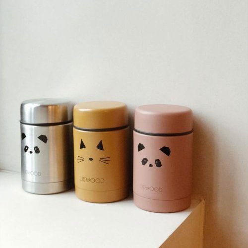 Thermos Alimentaire Nadja Chat - Vieux rose