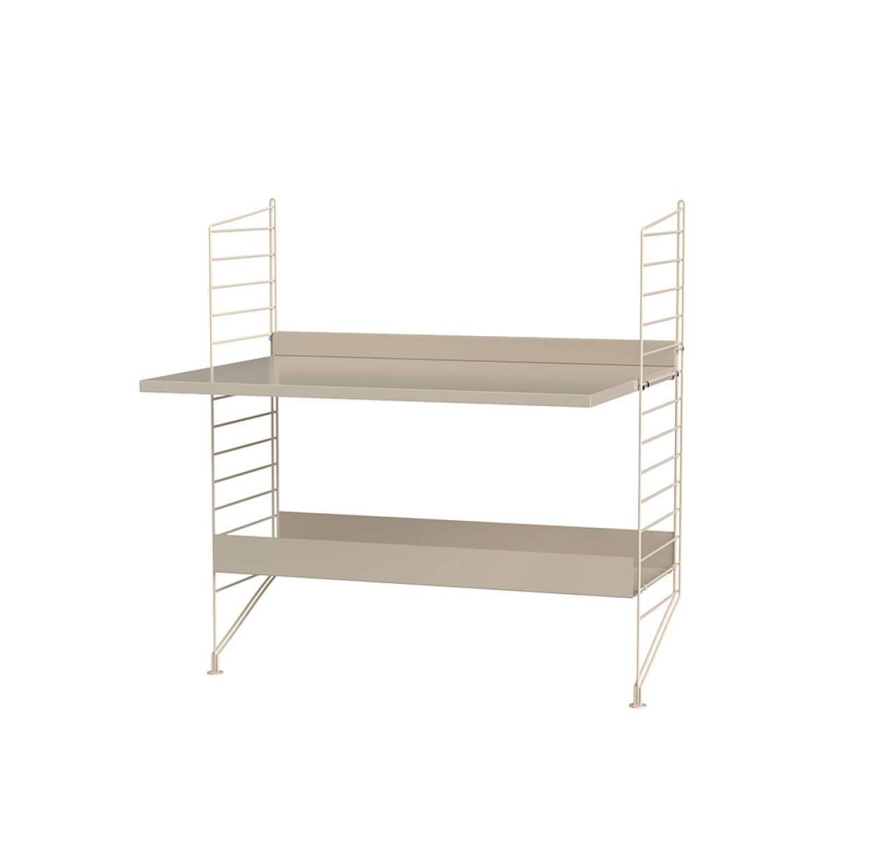 Bureau mural évolutif 80 x 85 cm - Beige