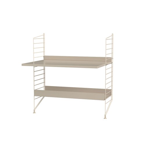 Bureau mural évolutif 80 x 85 cm - Beige