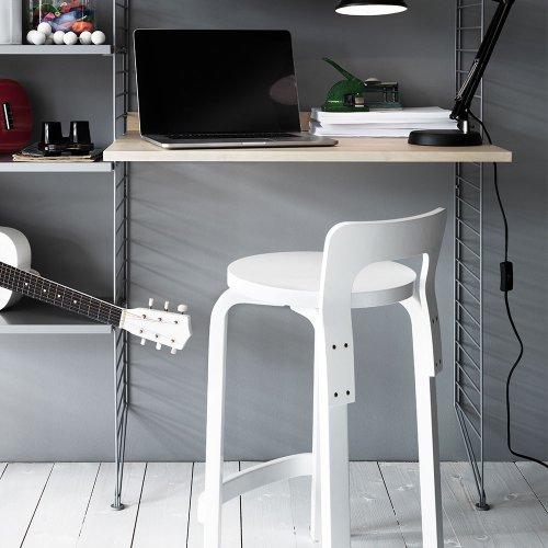 Bureau mural évolutif 80 x 85 cm - Gris