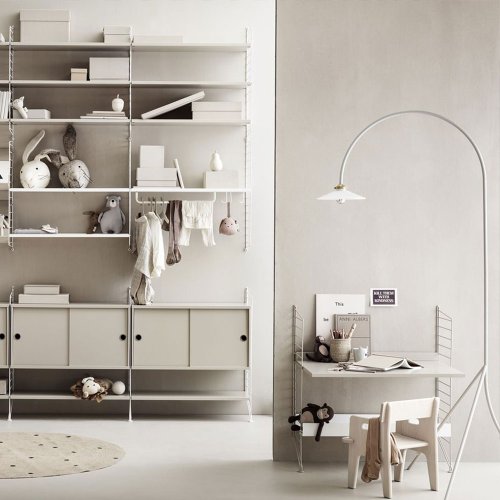 Bureau mural évolutif - Beige