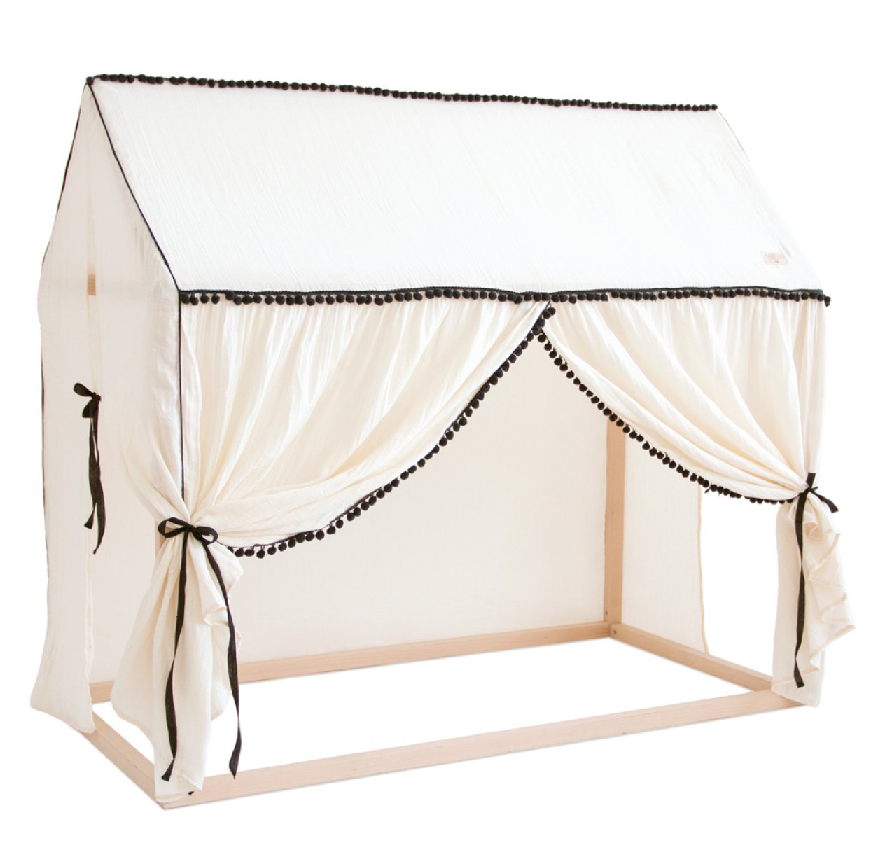 Maison cabane Charlotte pompon - Naturel