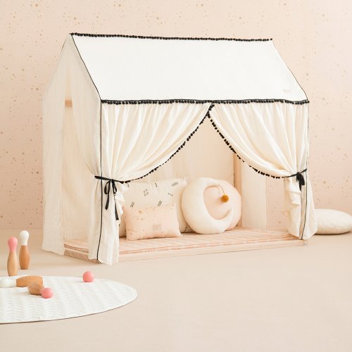 Maison cabane Charlotte pompon - Naturel