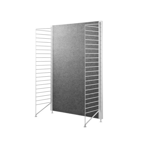 Colonne à pieds pour panneau en feutre - Blanc