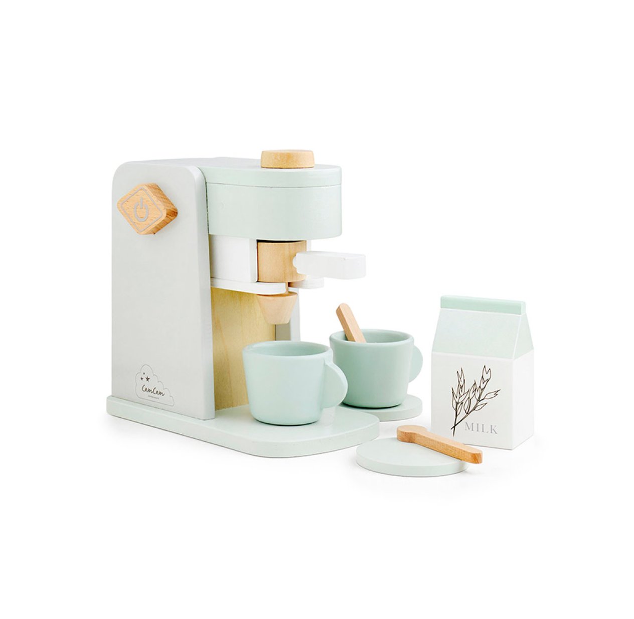 Machine à Café En Bois DeAO – Jeu De Rôle Barista Avec Tasses, Accessoires, Pour Enfants 3-6 Ans