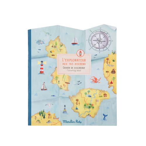 Cahier Coloriage Stickers Explorateur